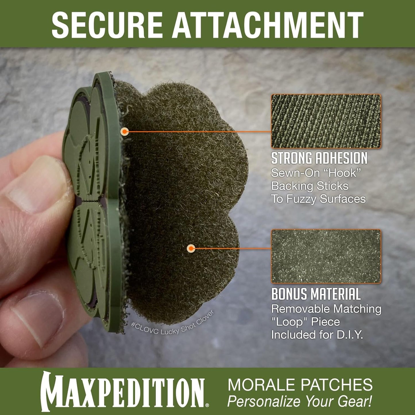 MAXPEDITION Lucky Shot Clover Patch (Full Color) 2" x 2"