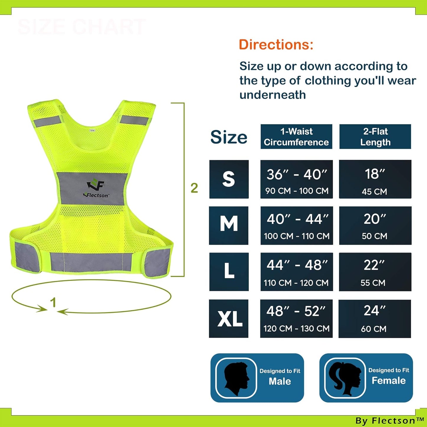 Reflective Running Vest - 360° High Visibility Yellow Safety Vest with Adjustable Side Closure and Inside Pocket