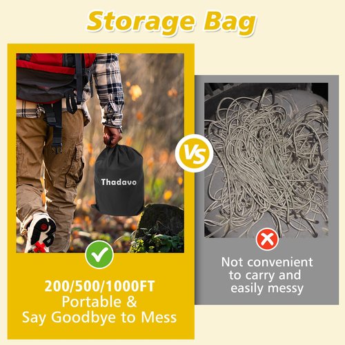 Thadavo Reflective Paracord Rope 850Ib, 50/100/200/500/1000ft 4MM 11 Strand Parachute Cords, Tactical Paracord String for Camping, Fishing, Clothesline, Hammock, Tent, Bracelet, Army Green 100FT