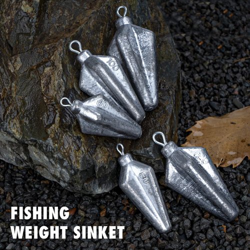 THKFISH Fishing Weights Sinker, Bank Fishing Sinkers Saltwater Fishing Sinkers Fishing Casting,Four Corner Fishing Sinker Weight,Worm Fishing Sinker Weight for Surf Fishing 2-5oz