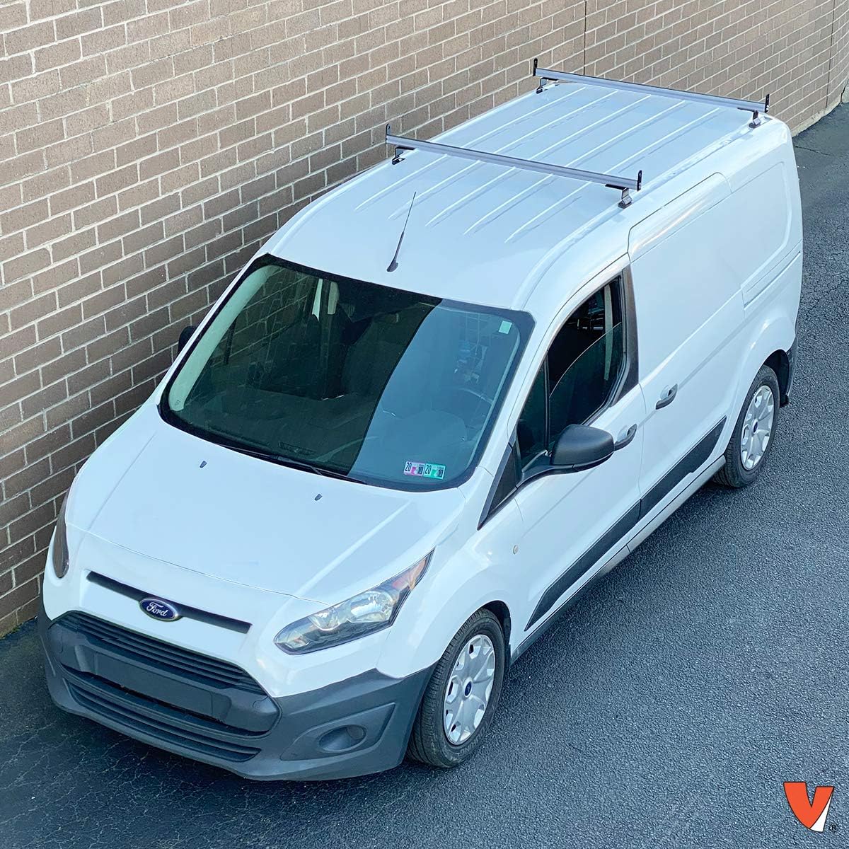 2 Bar Rack System for The Transit Connect 2014-On Silver