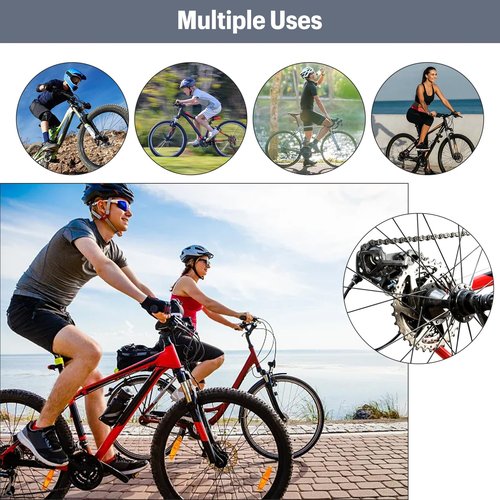 WAONIQ Single/6/7/8 Speed Bike Chain, 1/2 x 3/32 Inch, 116 Links, Mountain & Road Cycling Chain (6/7/8 Speed, 1 Set)