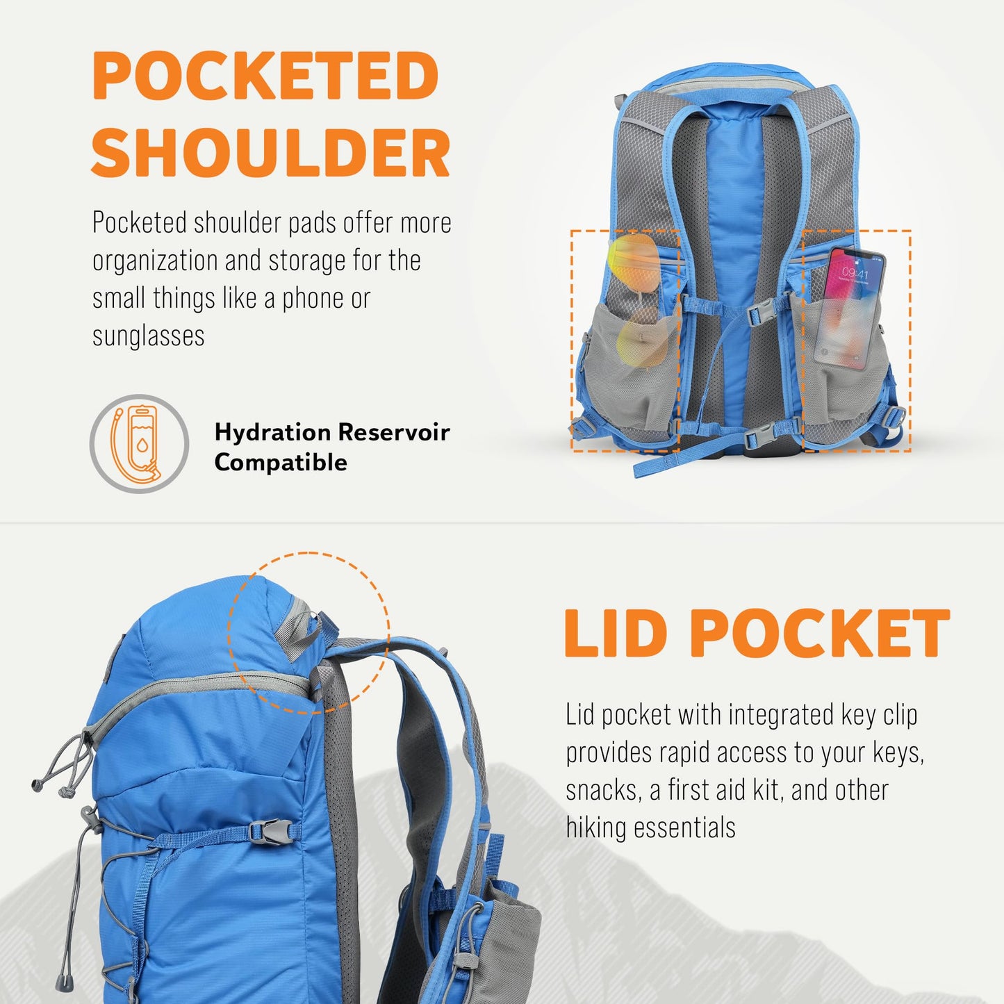 Mystery Ranch Gallagator 15 Backpack – Weather Resistant Travel Bag with Sternum Strap – Pacific, 15L, S/M