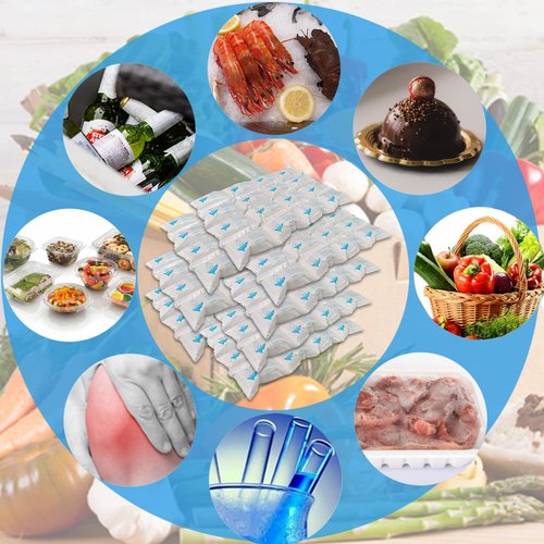 TarppedRock Dry Ice Packs for Shipping Frozen Food, 10 Sheets Reusable Cold Ice Packs for Coolers, Lunch Bag, Flexible Long-Lasting Ice Blanket Sheets