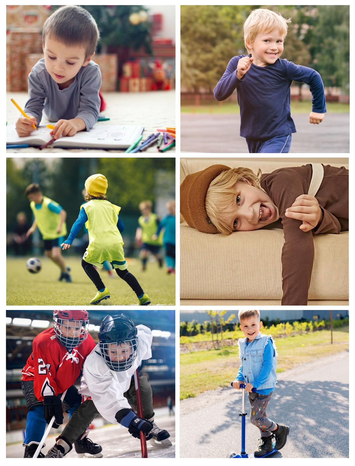 Ewedoos Thermal Underwear Set for Kids Thermals Top and Bottom Set Boys Long Johns Base Layer Thermal Set Black