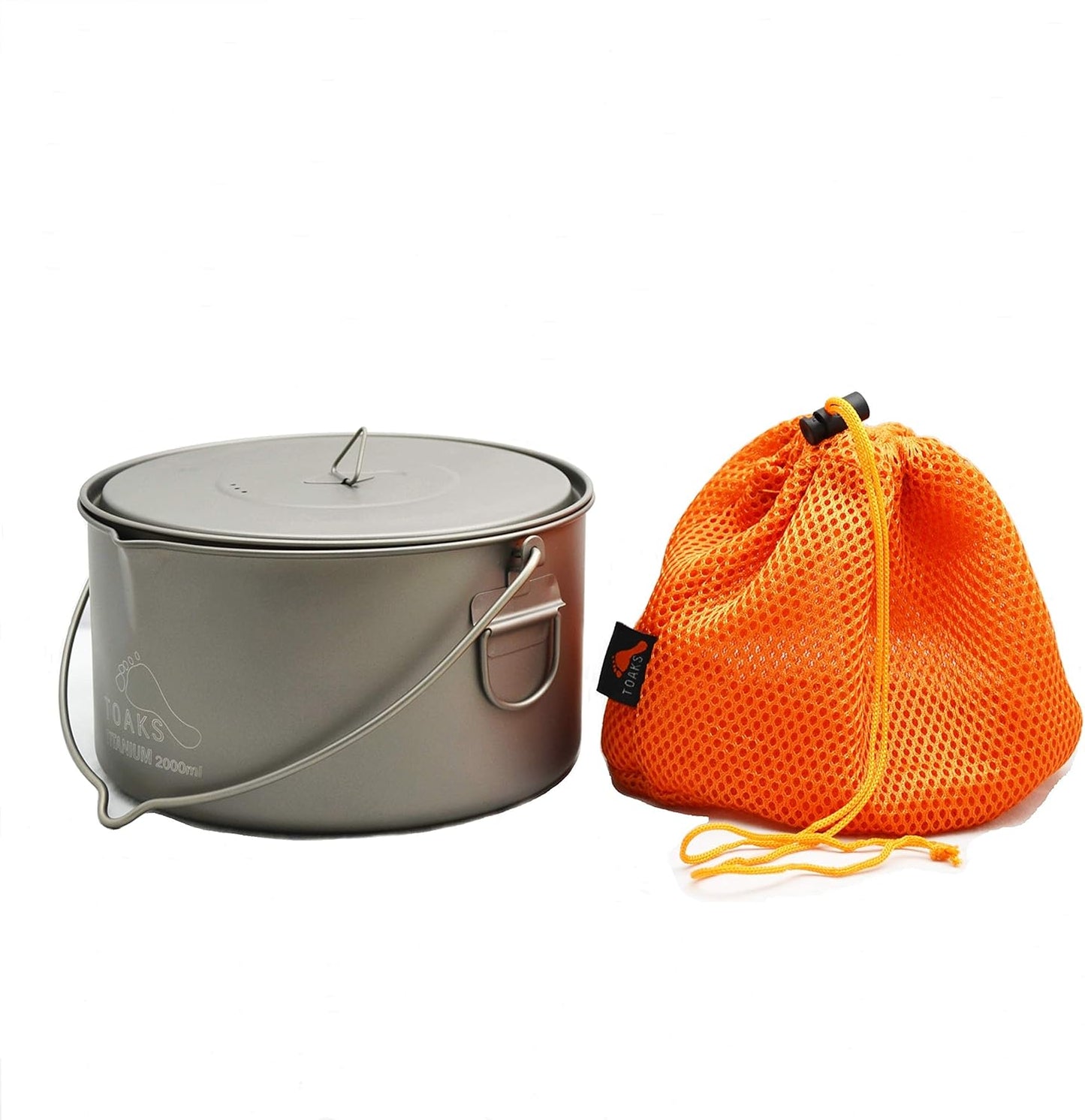 TOAKS Titanium 2000ml Pot with Bail Handle