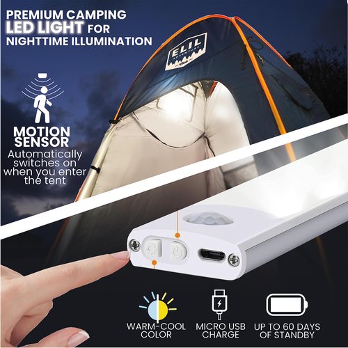 Camping Shower Tent with LED Sensor Light 6.23 ft Large Outdoor Shower Enclosure Easy Pop Up Privacy Tent for Beach Portable Shower Tents
