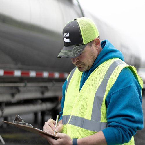 Cummins Standard Trucker, Grey/Lime