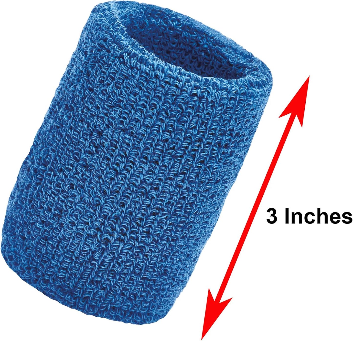 Unique Sports Wristbands / Sweatbands Pack of 12 (6 pair)