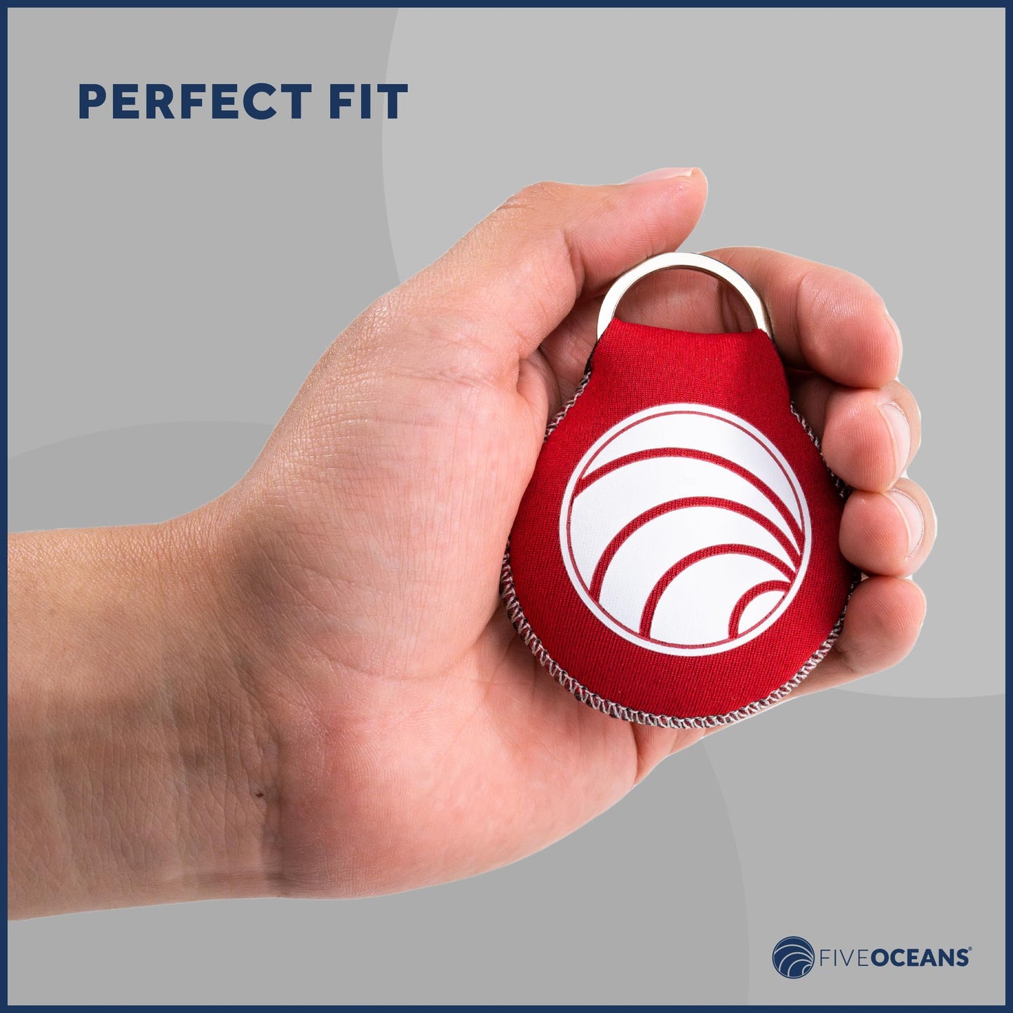 Five Oceans Floating Neoprene Keychain, Red - FO4495-R