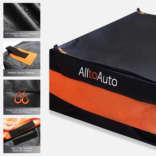 Truck Bed Cargo Bag Plus, 35 Cubic Feet (58''x48''x22''), Foldable, 100% Waterproof Heavy Duty PVC, Fits Any Truck with 4 Stretch Cord, Simple and Convenient for Installation