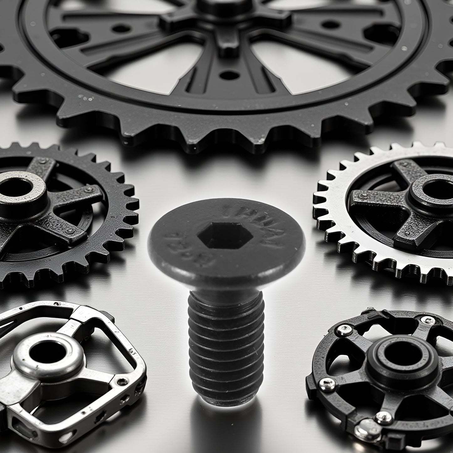 8Pcs Black Bike Shoe Cleat Mounting Screw for SPD - Pedal Steel Pedals Bike Pedals and Cleats and Cleats Parts and Components