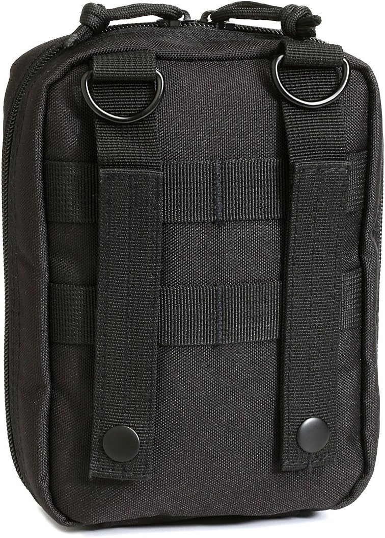 First Aid Molle Pouch - Heavy Duty IFAK Pouch - Empty Medical Pouch Ideal for Military Use EMTs Law Enforcement Camping and Hiking - Med Pouch for Optimal Organization