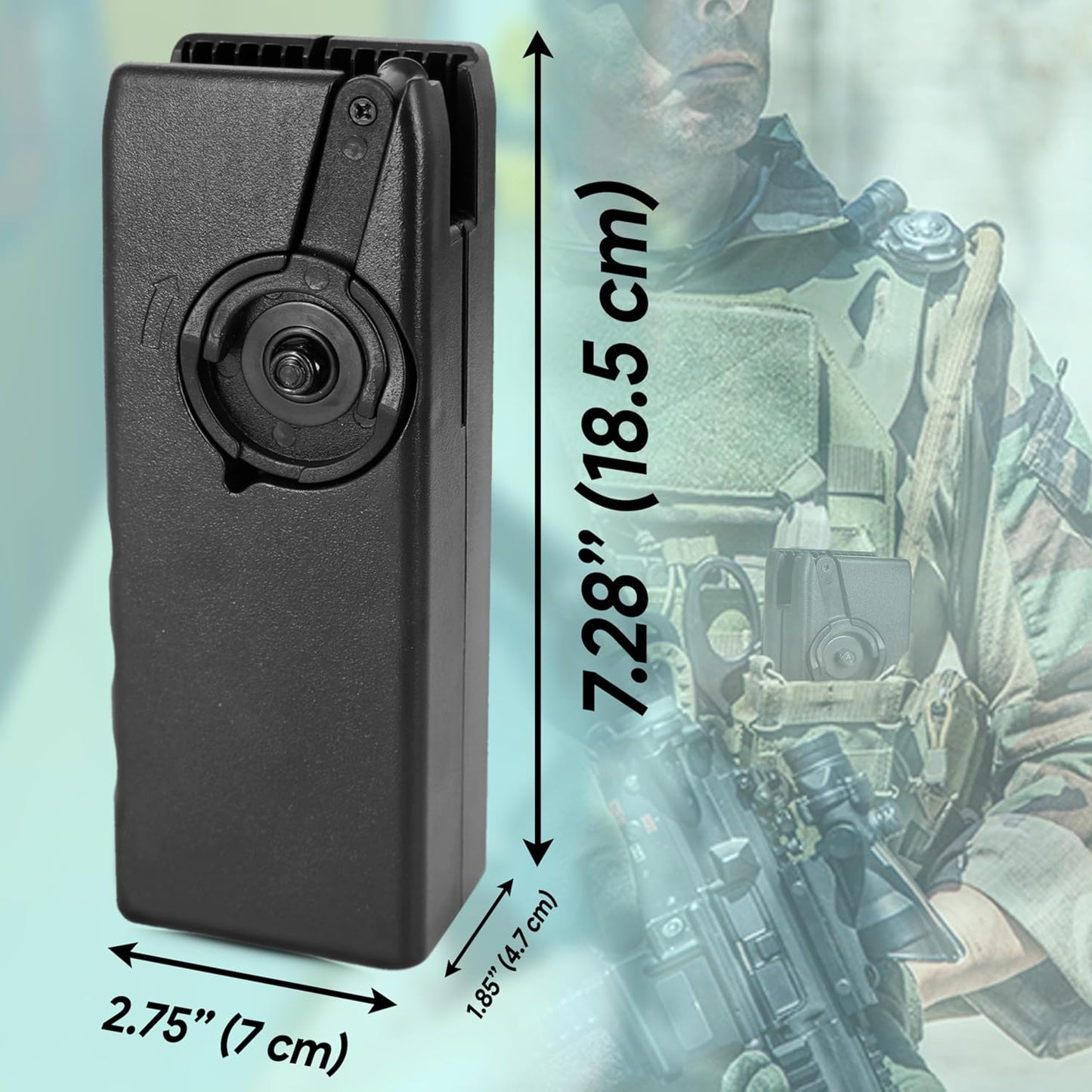 ARSUK 6mm Airsoft Speed Loader with Adapter – Fast Reloading Tool for 90/155/1600 Rounds