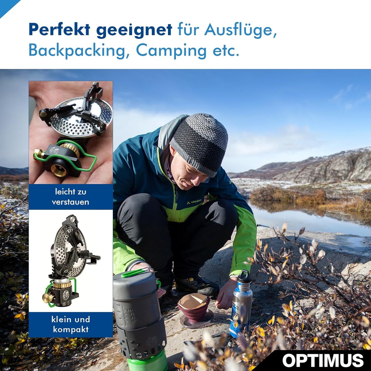 Optimus Crux Portable Camping Stove - Lightweight, Compact & Efficient Cooking