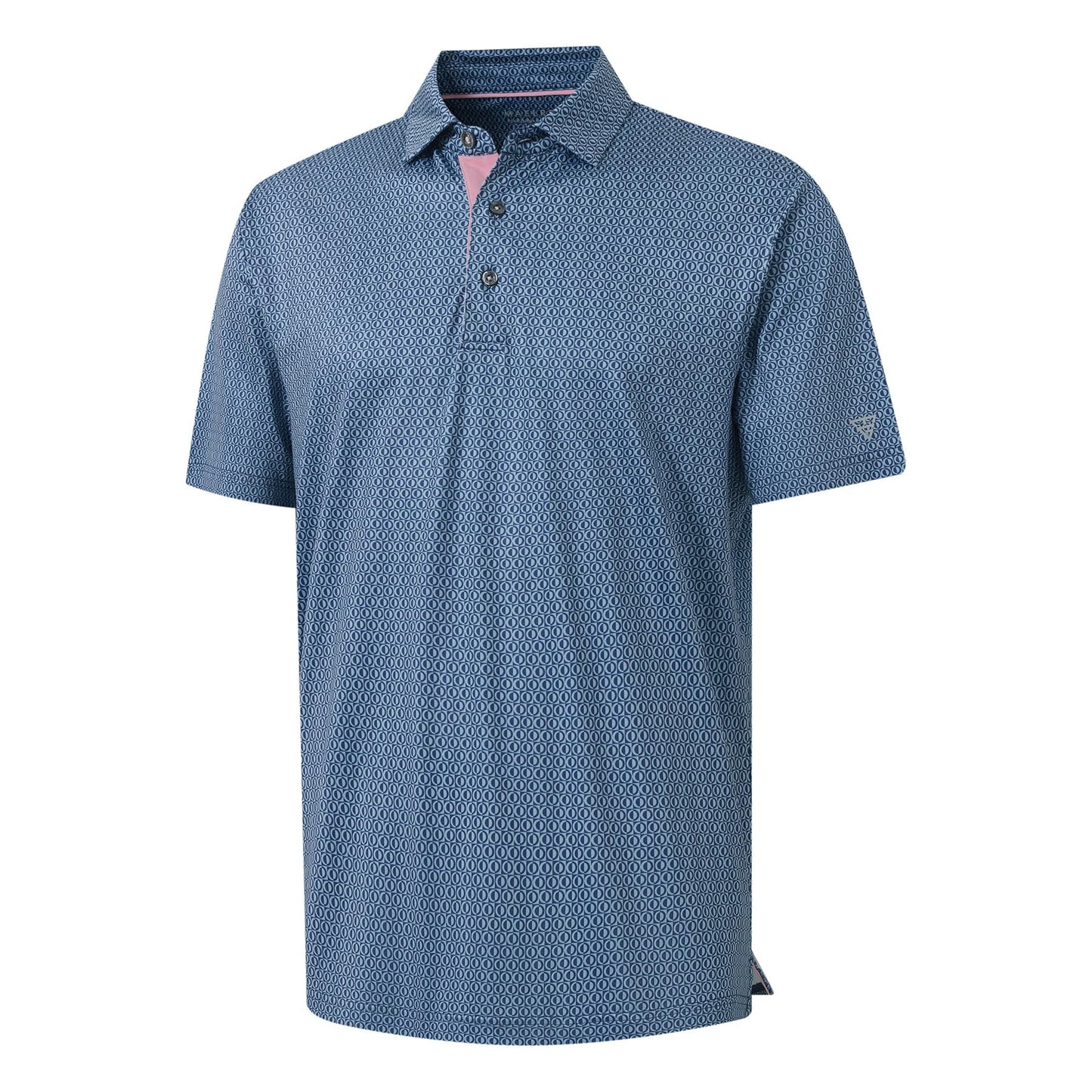 M MAELREG Polo Shirts for Men Quick Dry Fit Short Sleeve Performance Moisture Wicking Print Men’s Golf Shirts