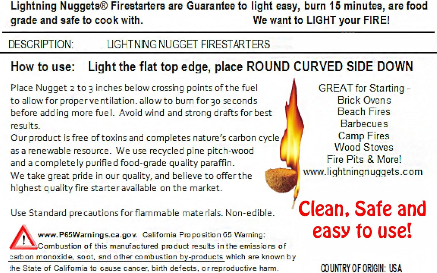 AN100-2 200 Count Fire Starters, Tan (Pack of 200)