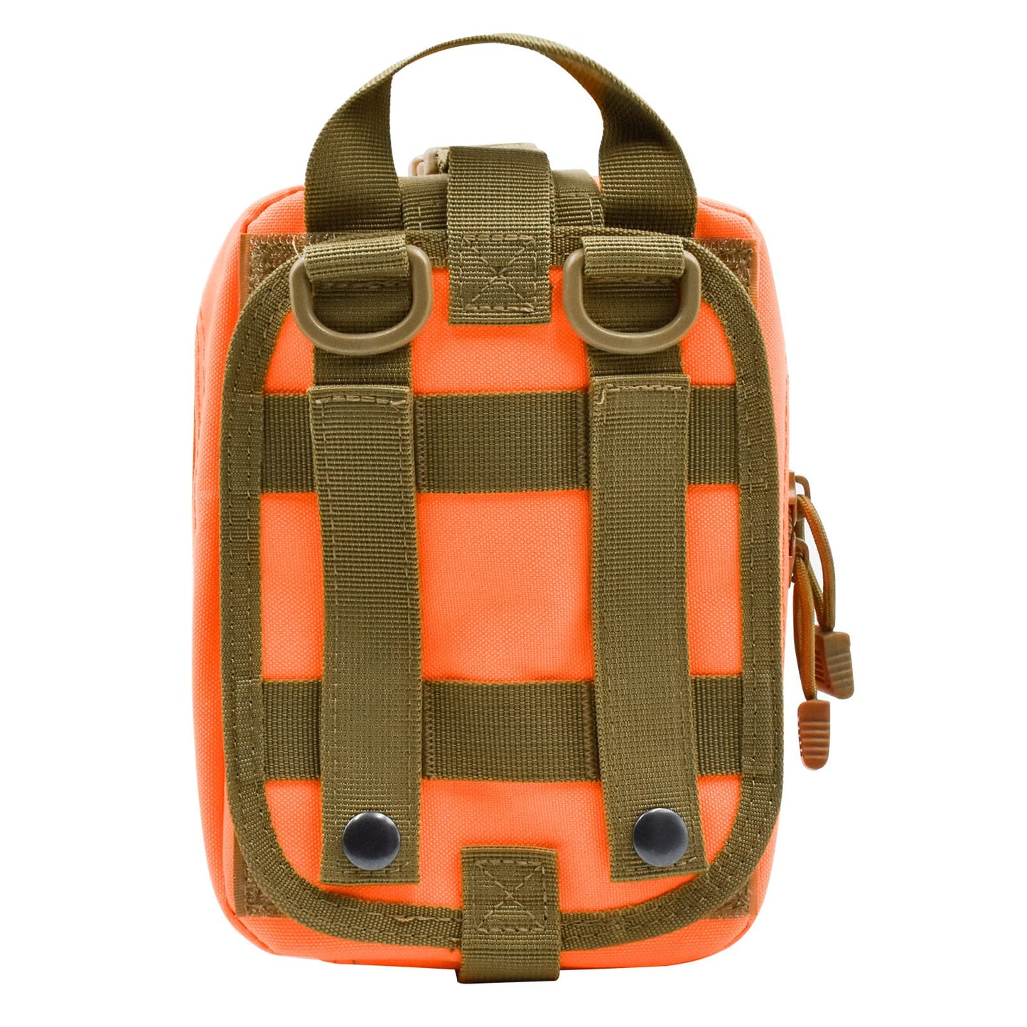 Gogoku First Aid Pouch 1000D Nylon Tactical Molle Tear Away Medical Pouch Empty Utility Pouch for Outdoor Activities Medical Supplies Camping Hiking Travel,Bag Only (Orange)