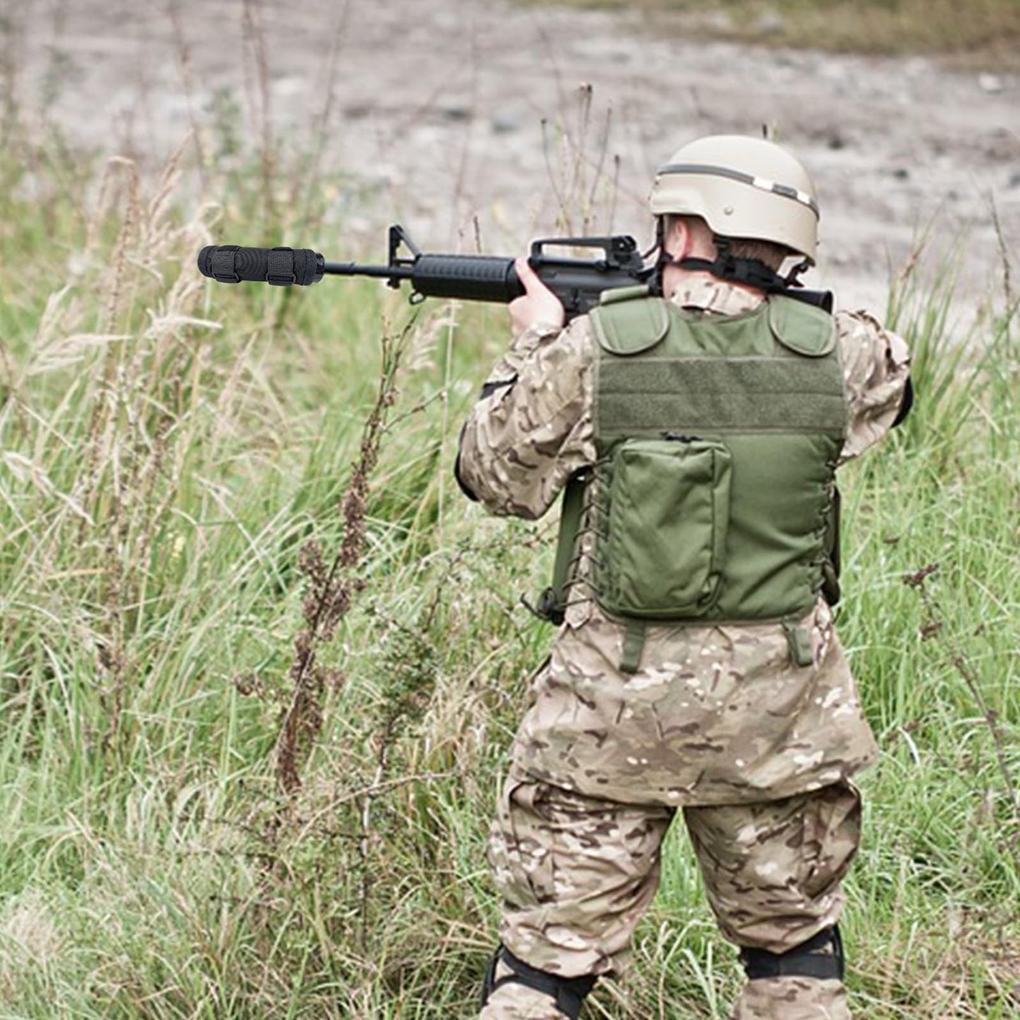 7" Heat Resistant Suppressor Cover with Microfiber Sleeve for Hunting Rifle Fireproof Suppressor Wrap