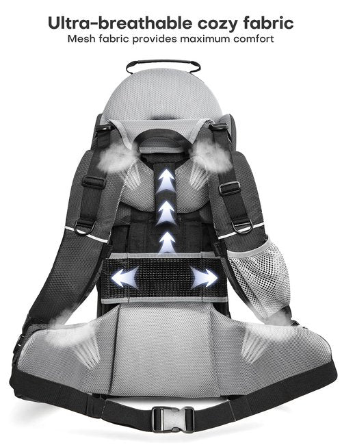 besrey Baby Backpack Carrier for Hiking Toddler Backpack Carrier Child Carrier Black