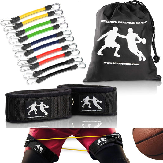 Speed Bands for Lateral Resistance Training - D-Fend Lockdown, Non-Rolling, Strength & Toning