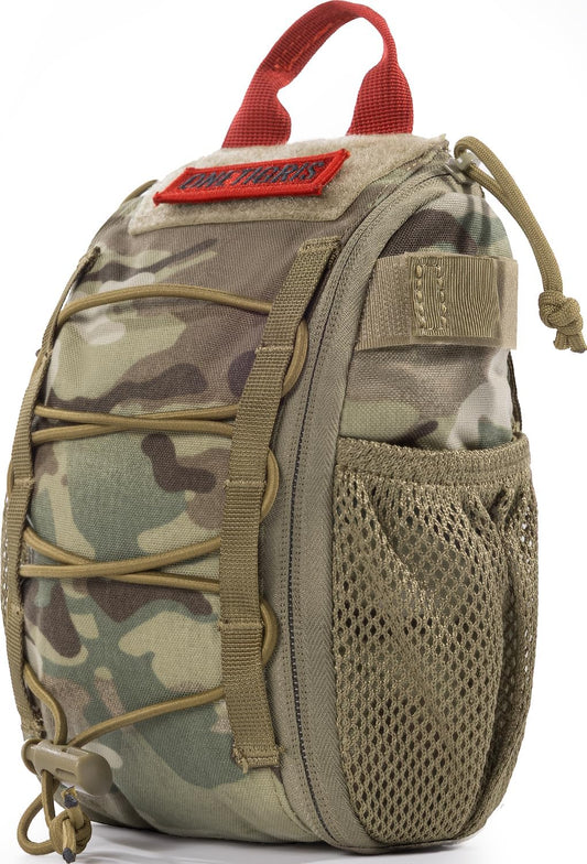OneTigris IFAK Pouch - Large IFAK Molle Pouch Empty First Aid Bags Only Medical Trauma Kit Bag EMT Pouch MED Waist Bag for Outdoor