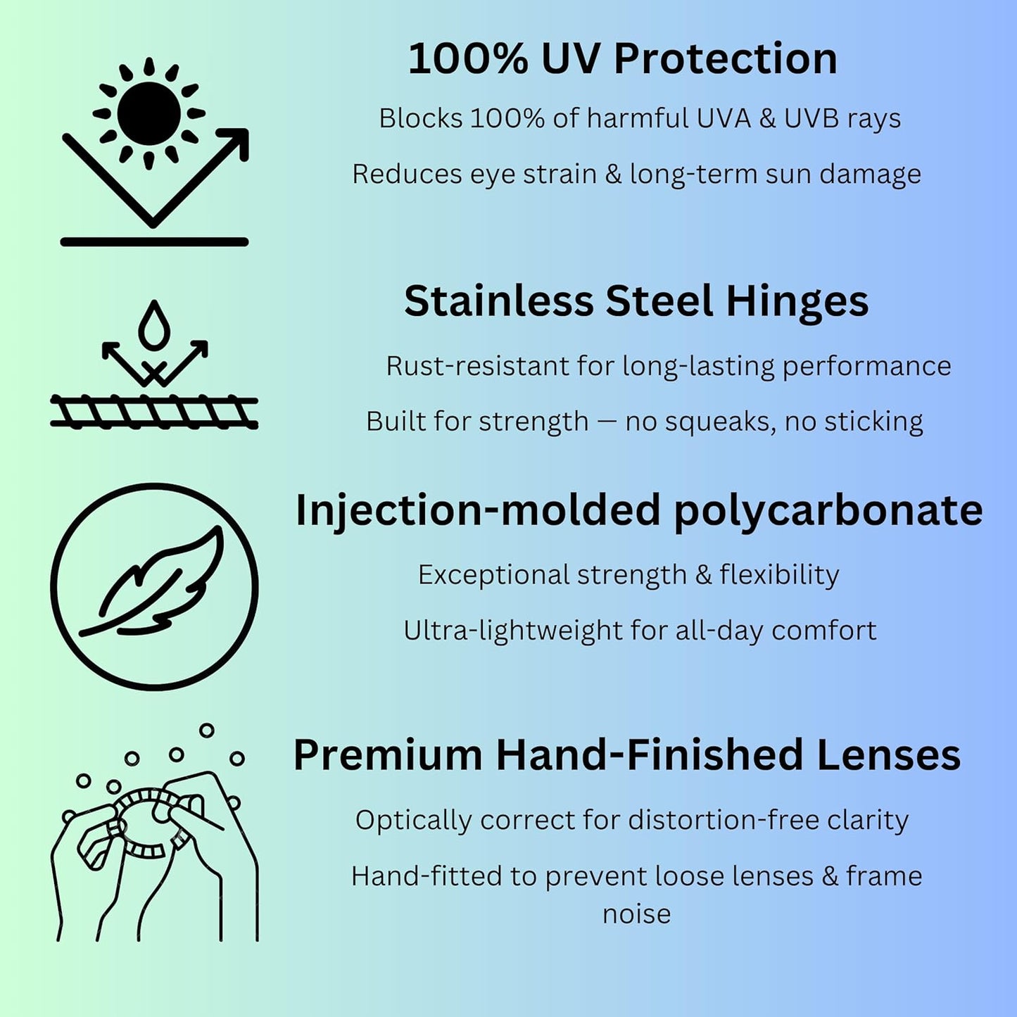 CARVE Goblin Sunglasses – Bold Rectangular Shades, 100% UV Protection, Lightweight & Comfortable, The Ultimate Everyday Vibe