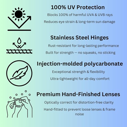 CARVE Goblin Sunglasses - Bold Rectangular Shades with 100% UV Protection & Comfort
