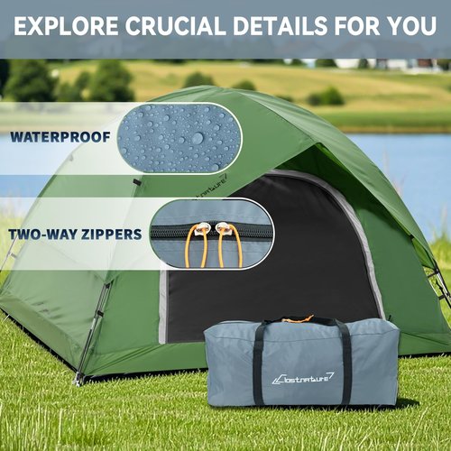 Clostnature Tent Storage Bag for Camping- Large Tent Carry Bag Replacement, Waterproof Luggage Duffle Bag for Travel, Sports, Folding Compact Camping Essentials for Hiking, Picnic, Travel