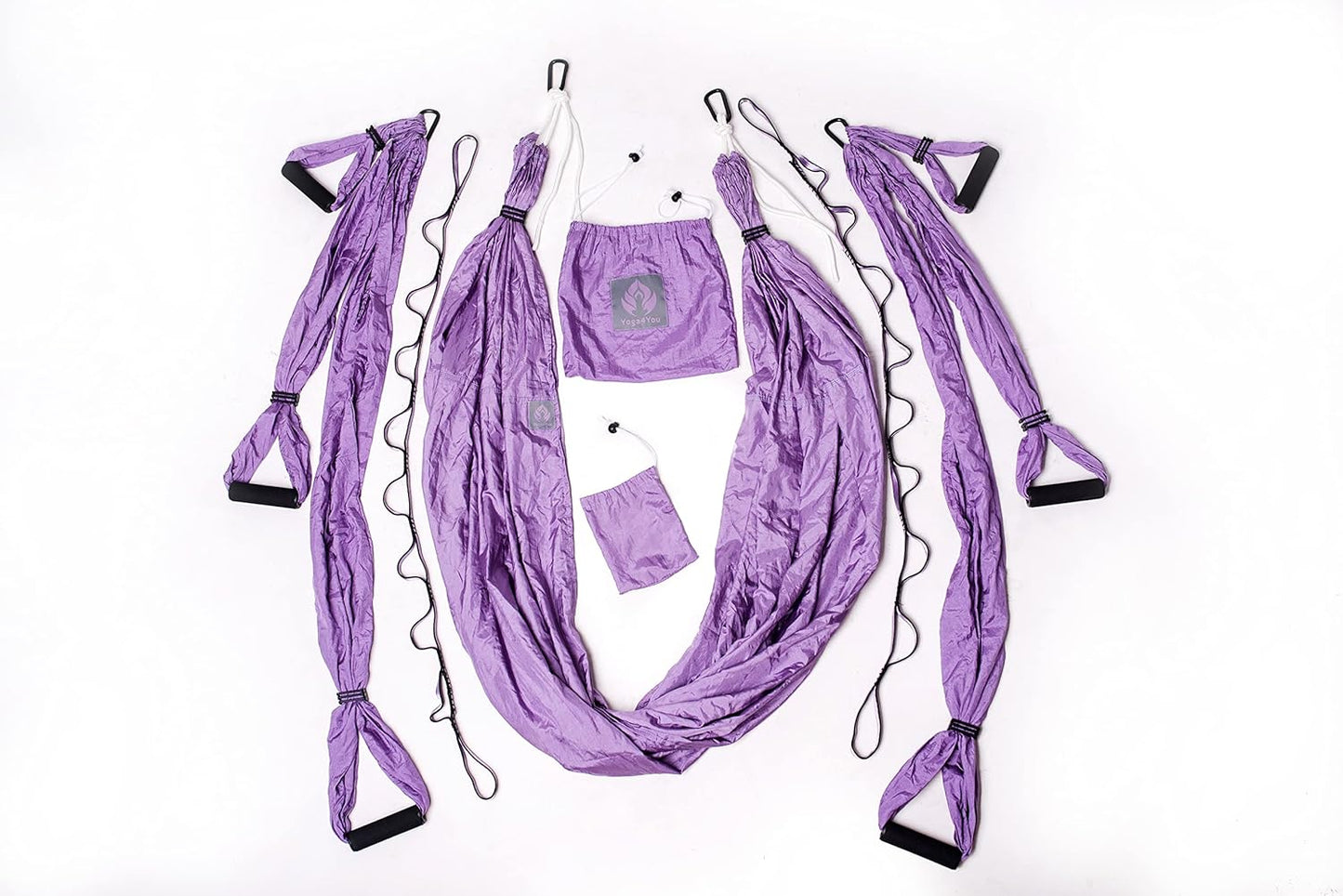 Aerial Yoga Swing Set - Hammock Hanging Swing - Sling Inversion Fly Kit - Antigravity Yoga Sling - Suspension Trapeze