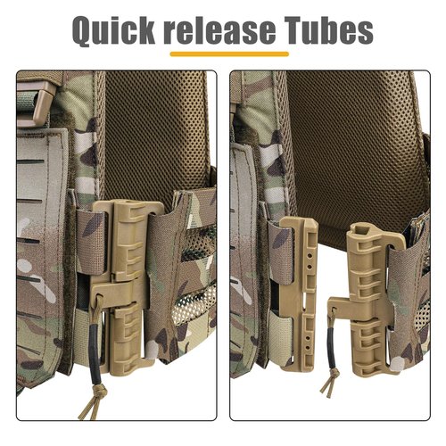 PETAC GEAR Laser-Cutting Vest for Men Cosplay — Quick Release Modular Lightweight MOLLE Weighted Training Vests. (MC)