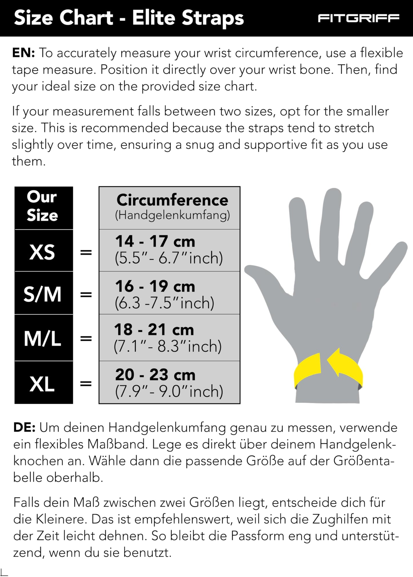 Fitgriff® Elite Straps - Lifting Wrist Straps (Rubber Grips) for Weightlifting, Gym, Workout, Deadlift - Anti-Slip Revolution for Men and Women (Black, S/M)