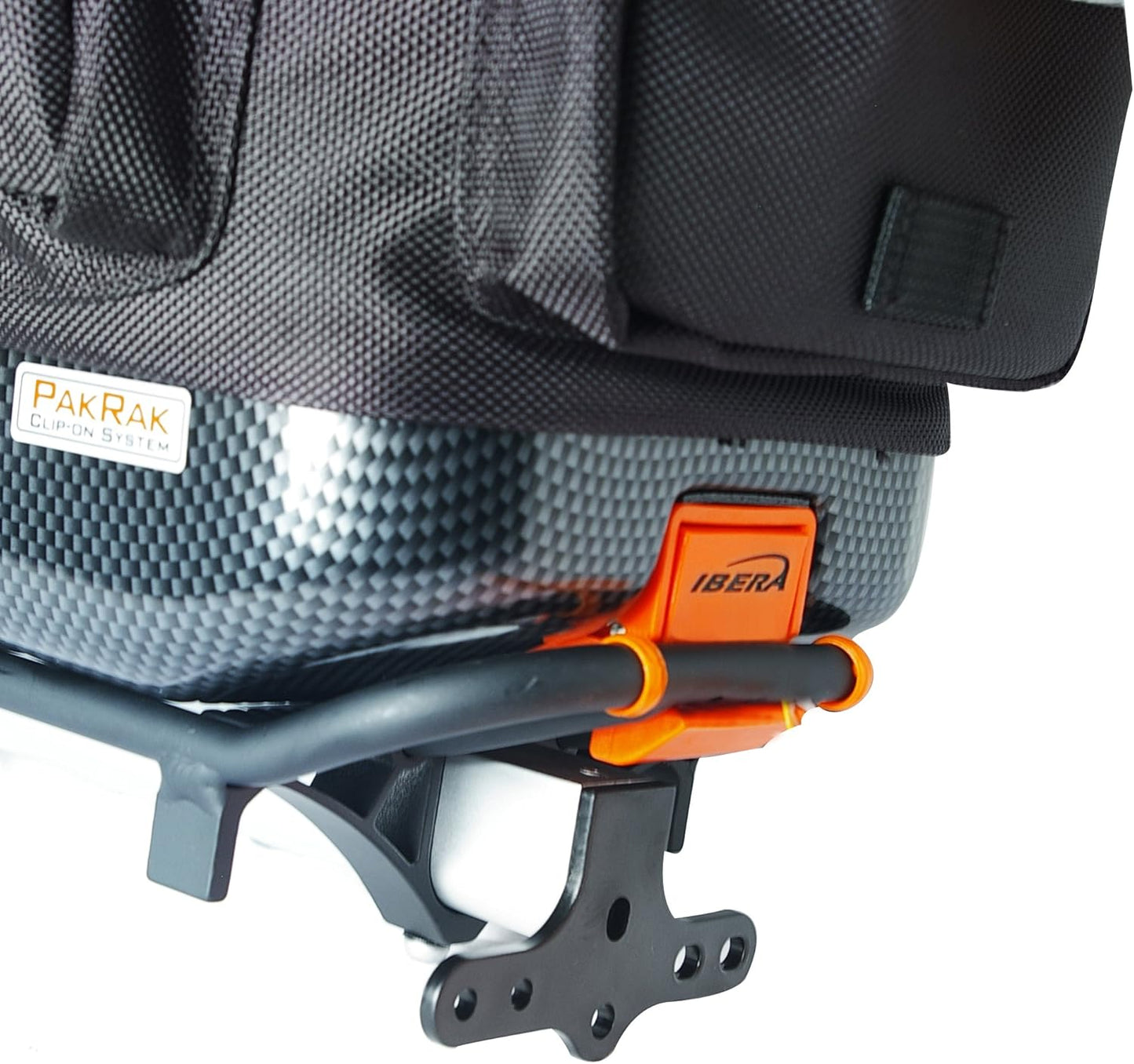 Ibera 2 in 1 PakRak Commuter Bicycle Trunk Bag with Expandable Panniers, Clip On Quick Release Design and Detachable Shoulder Strap
