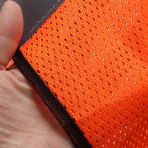 Lxmxgk Blaze Orange Safety Panel, Blaze Orange Mesh Safety Panel with Reflective Strips, Lightweight High Visibility Hunting and Outdoors Safety Panel for Backpacks, Tents, Blinds, and Gear