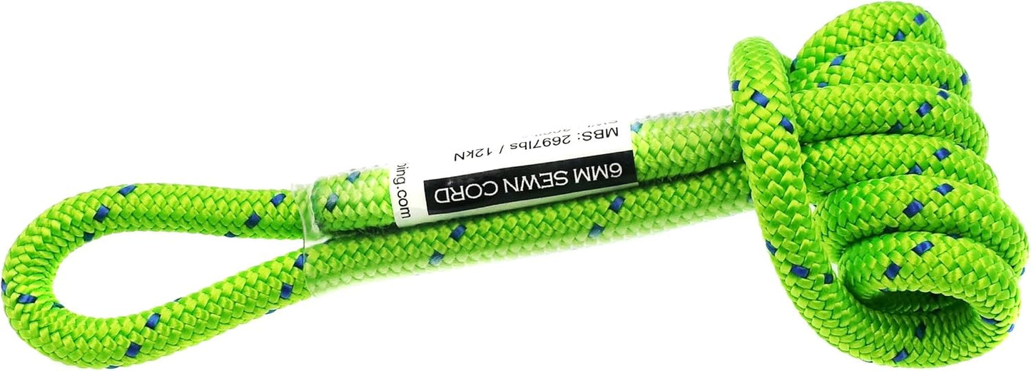 GM CLIMBING 6mm Prusik Cord Pre-Sewn 12in Prusik Loop for Climbing Arborist Rescue Mountaineering General Outdoor Use