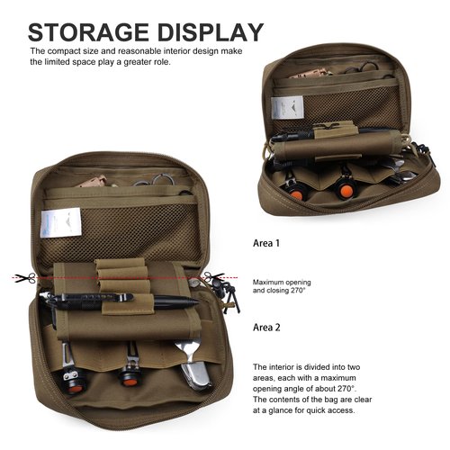 Mardingtop Molle Cordura Tactical Utility Pouch,Military Small Molle Pouch，EDC Tool Pouch Bag