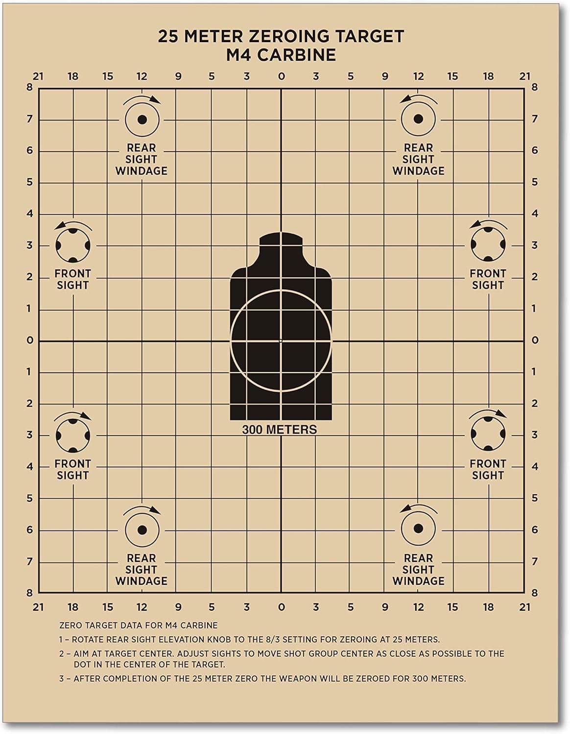 Rite in the Rain Weatherproof Diamond Pattern MOA Precision Distance Shooting Targets, 11" x 17", 25 Sheet Pack (No. TGMOALR-D)