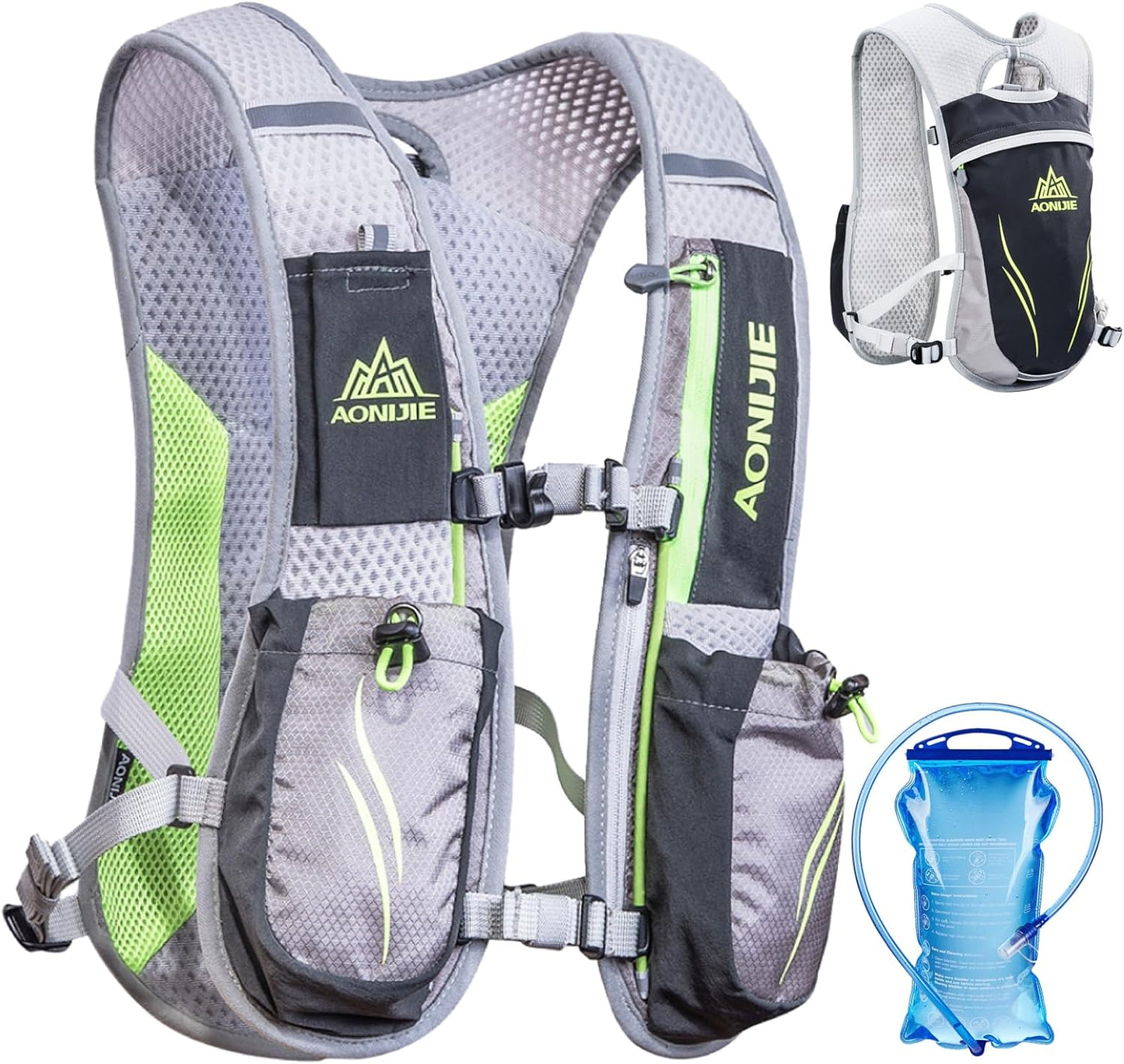 TRIWONDER 5L Running Hydration Vest Pack Backpack for Women Men 5.5L Runner Trail Race Marathon Triathlon Cycling Jogging Hiking Gym