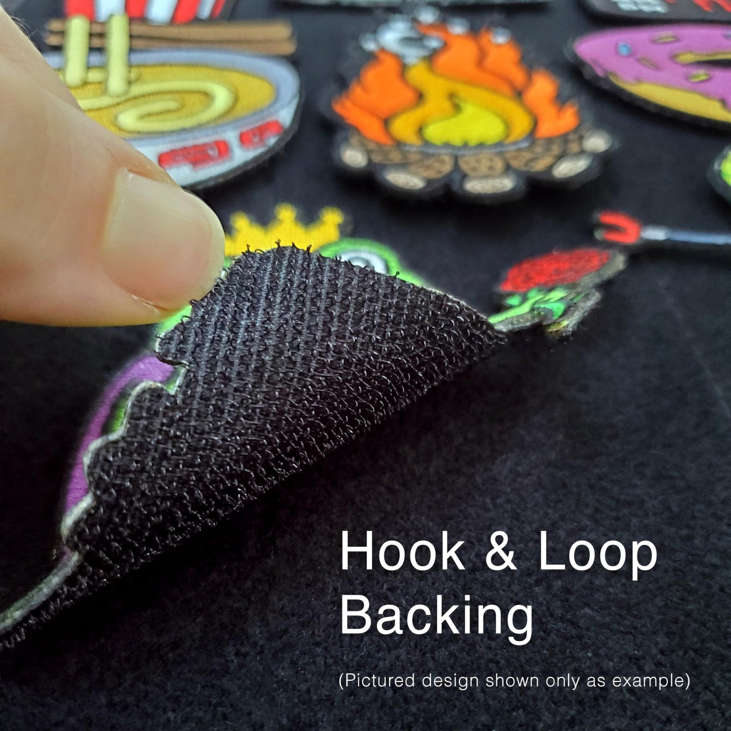 Kolorspun Weed Leaf Patch - Hook and Loop Tactical Morale Patch