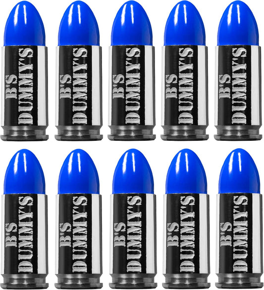 B's Dry Fire Snap Caps - A.K.A. B's Dummy's - Dummy 9mm Luger Training Caps (10 Pack)