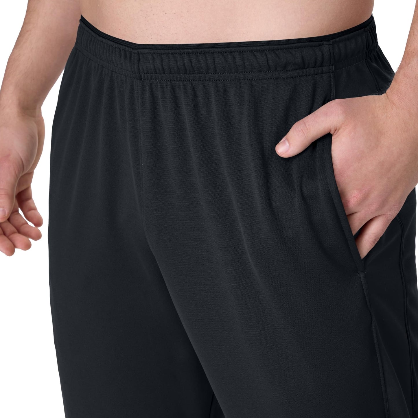 Hanes mens Sport X-temp Performance Training With Pockets Pants, Black, Large US