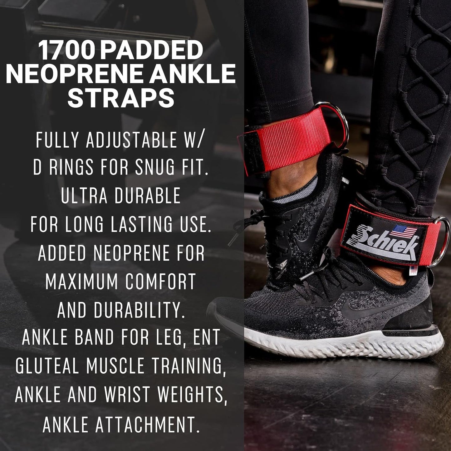 Schiek Sports Model 1700 Neoprene Ankle Straps