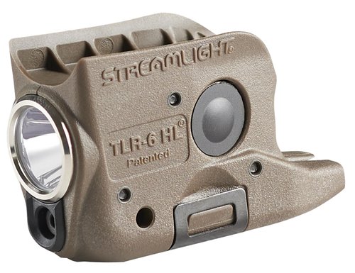 Streamlight 69351 TLR-6 HL G 300-Lumen Rechargeable Tactical Weapon Light with Integrated Green Aiming Laser Designed Exclusively and Solely for Glock 42/43 & 43X/48 Non-Railed, Flat Earth Brown