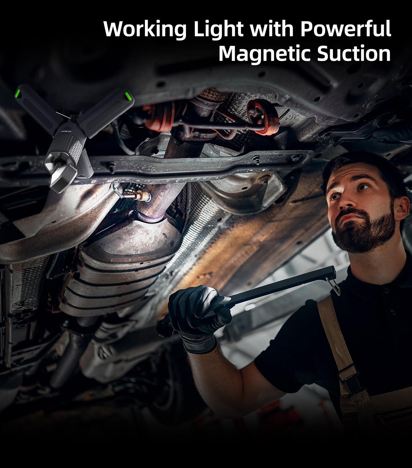 APTMAPT Telescopic Camping Light, Portable Collapsible Magnetic Camp Lantern Rechargeable,10500mAh Telescoping IP67 Waterproof Flashlights, Outdoor Gear for Emergency, Camping, Hiking (Gray)