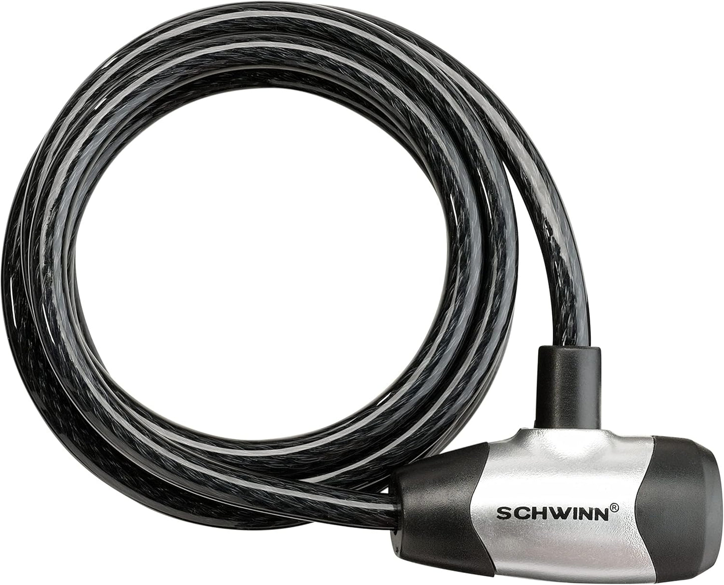 Schwinn Bike Lock - Anti-Theft Cable & Chain Security, 3-6 ft Lengths, Black