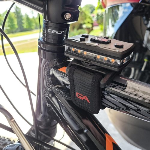 Guardian Angel Bike/Rail Strap Mount Accessory – Magnetic Mount with Screw-in Feature – Rubber Backing and Velcro for Extra Secure Grip – for Bike, Rail, Bar, Post & More
