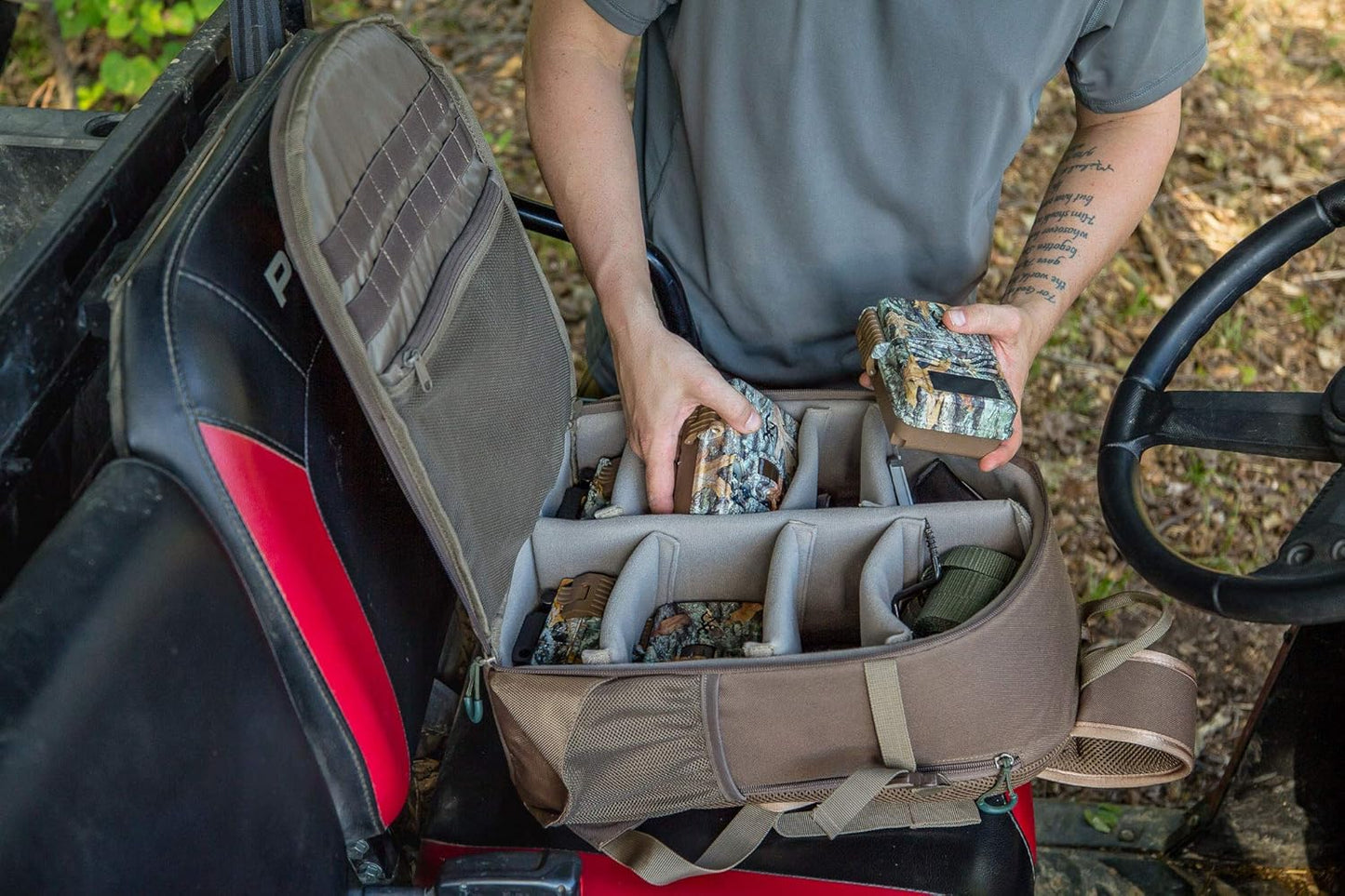 ALPS OutdoorZ Motive Trail Camera Backpack, Protective Compartments for Game Cameras and Other Gear/Game Camera Bag/Padded, Long-Lasting & easy to carry