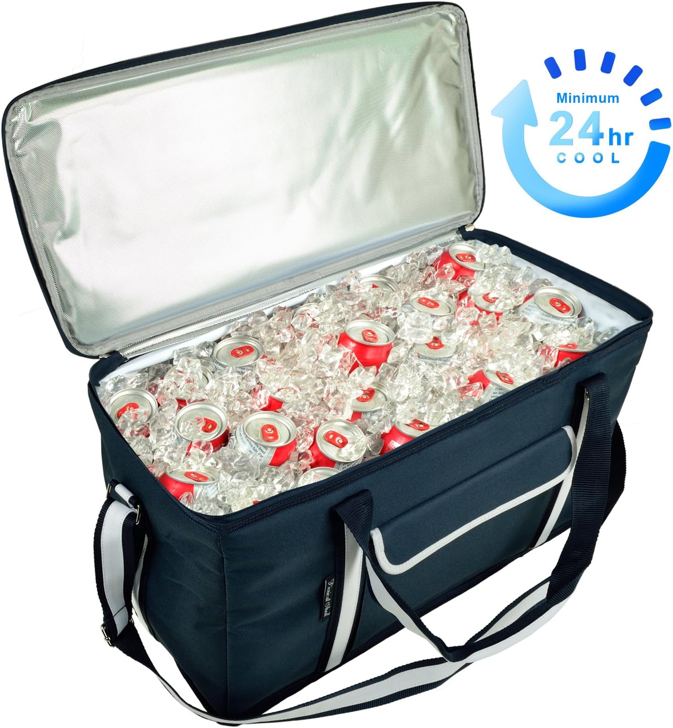 Picnic at Ascot 64 Can Capacity Heavy Duty Collapsible Leakproof Cooler- Designed & Quality Approved in The USA