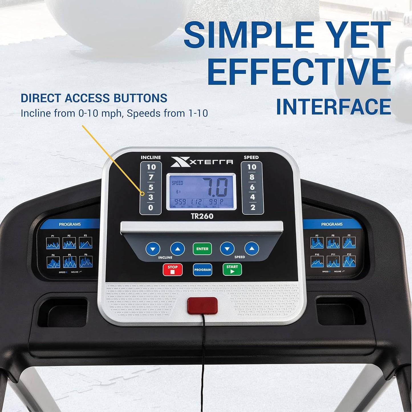 XTERRA Fitness Premium Folding Smart Treadmill, Compact Design, 250+ LB Weight Capacity, Powerful Motor, XTERRA+ Fitness App Included with Purchase