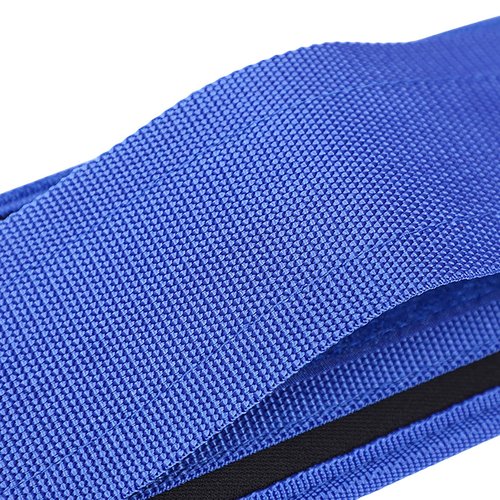 Weight Lifting Belt, Blue 32 Inch to 42.8 Inch of Round Waist Adjustable Waist Belt for Weightlifting, Sports and Exercise (Blue, Medium)